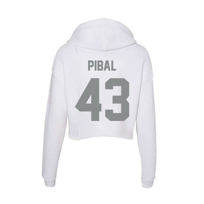 Montana - NCAA Football : Grayson Pibal - Women's Crop Fleece Hoodie-1