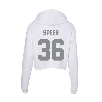 Montana - NCAA Football : Garrett Speer - Women's Crop Fleece Hoodie-1