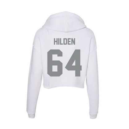 Montana - NCAA Football : Matt Hilden - Women's Crop Fleece Hoodie-1