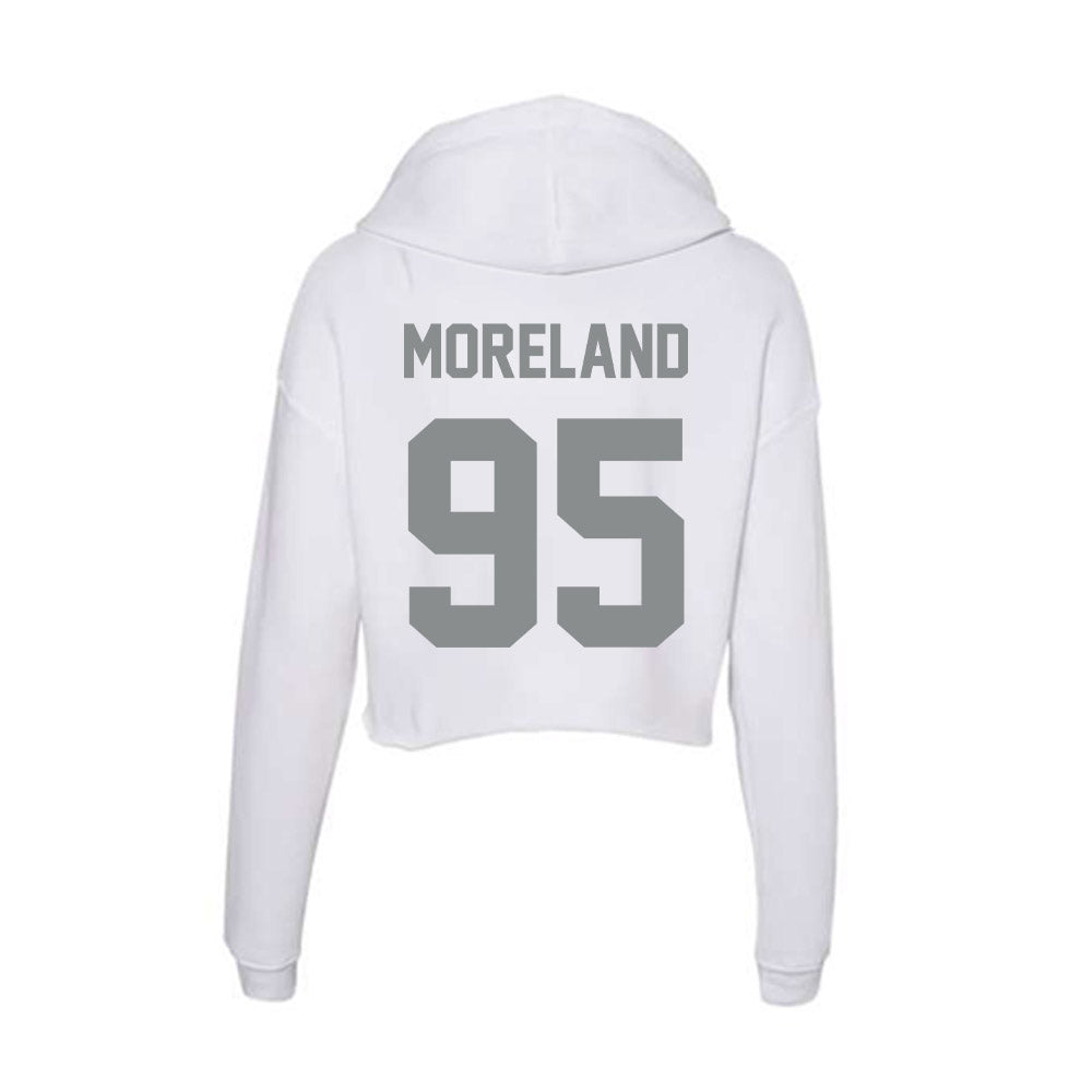 Montana - NCAA Football : Derek Moreland - Women's Crop Fleece Hoodie-1