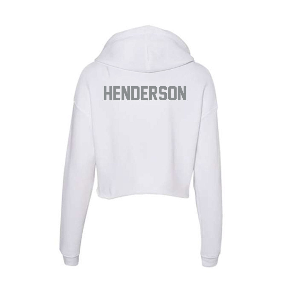Montana - NCAA Men's Track & Field : Sam Henderson - Women's Crop Fleece Hoodie-1