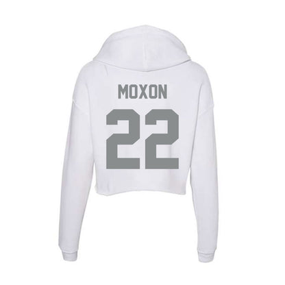 Montana - NCAA Men's Basketball : Luke Moxon - Women's Crop Fleece Hoodie-1