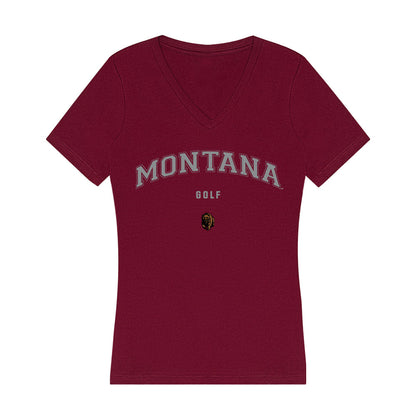 Montana - NCAA Women's Golf : Kate Bogenschutz - Women's V-Neck T-Shirt-0