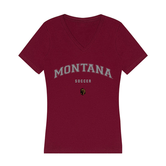 Montana - NCAA Women's Soccer : Maddie Ditta - Women's V-Neck T-Shirt-0