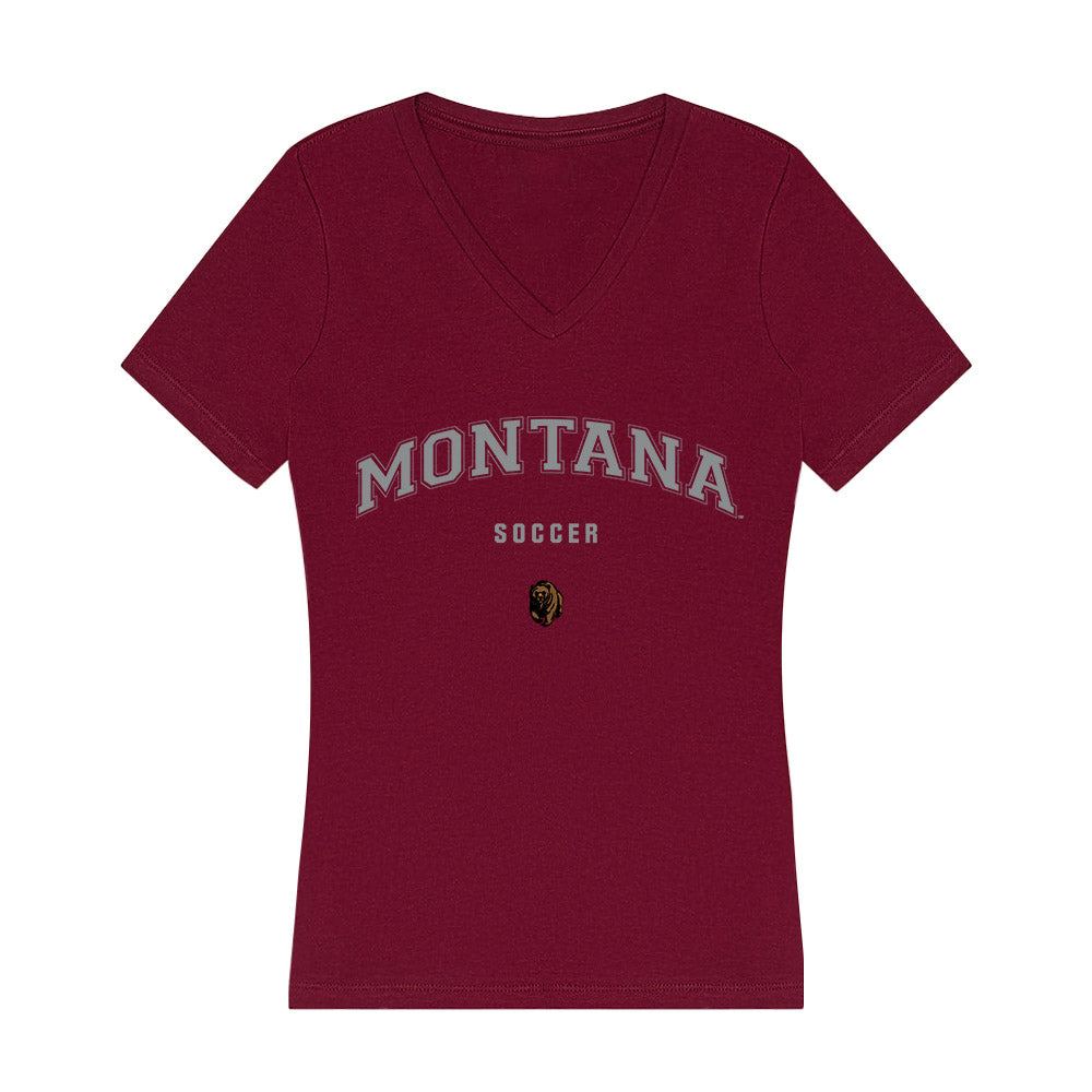 Montana - NCAA Women's Soccer : Ashlyn Dvorak - Women's V-Neck T-Shirt-0