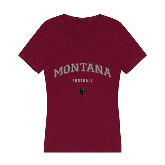 Montana - NCAA Football : Ty Morrison - Women's V-Neck T-Shirt-0