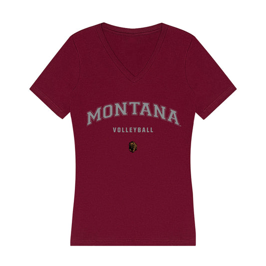 Montana - NCAA Women's Volleyball : Gracie Cagle - Women's V-Neck T-Shirt-0
