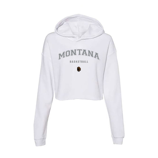Montana - NCAA Women's Basketball : Danielle Bartsch - Women's Crop Fleece Hoodie-0