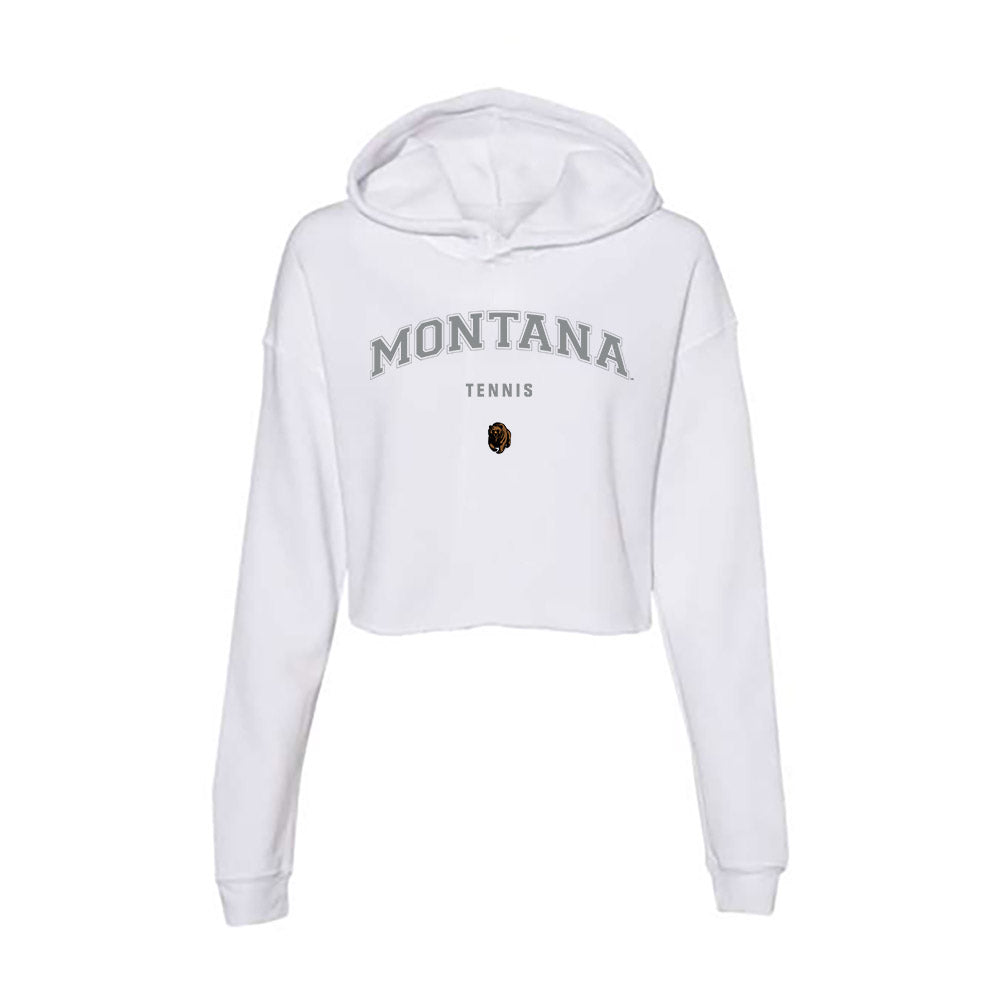 Montana - NCAA Men's Tennis : Duncan McCall - Women's Crop Fleece Hoodie-0