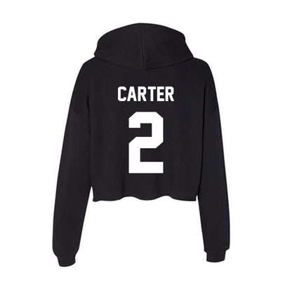 Portland State - NCAA Women's Basketball : Jamia Carter - Classic Shersey Women's Crop Fleece Hoodie-1