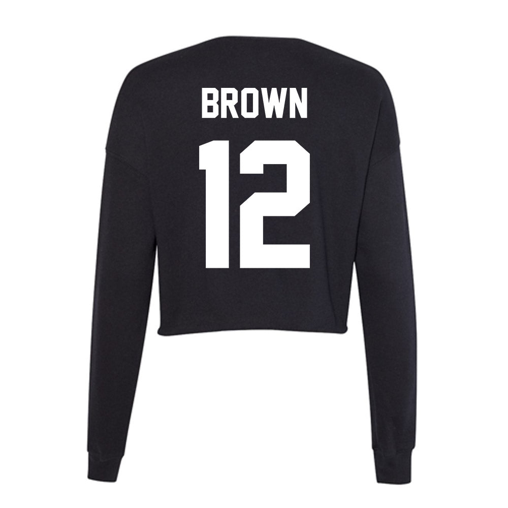 Portland State - NCAA Women's Basketball : Kyleigh Brown - Classic Shersey Women's Cropped Crew Fleece-1