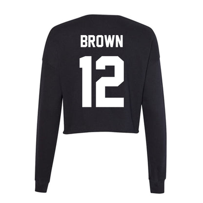 Portland State - NCAA Women's Basketball : Kyleigh Brown - Classic Shersey Women's Cropped Crew Fleece-1