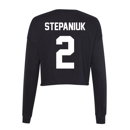 Portland State - NCAA Women's Volleyball : Paige Stepaniuk - Classic Shersey Women's Cropped Crew Fleece-1