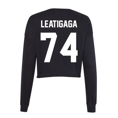 Portland State - NCAA Football : Pule Leatigaga - Classic Shersey Women's Cropped Crew Fleece-1