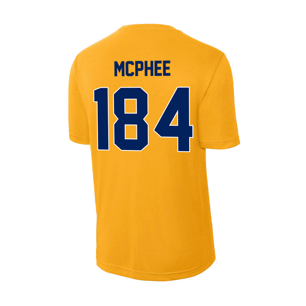 UW Eau Claire - NCAA Wrestling : Zak McPhee - Activewear T-Shirt-1