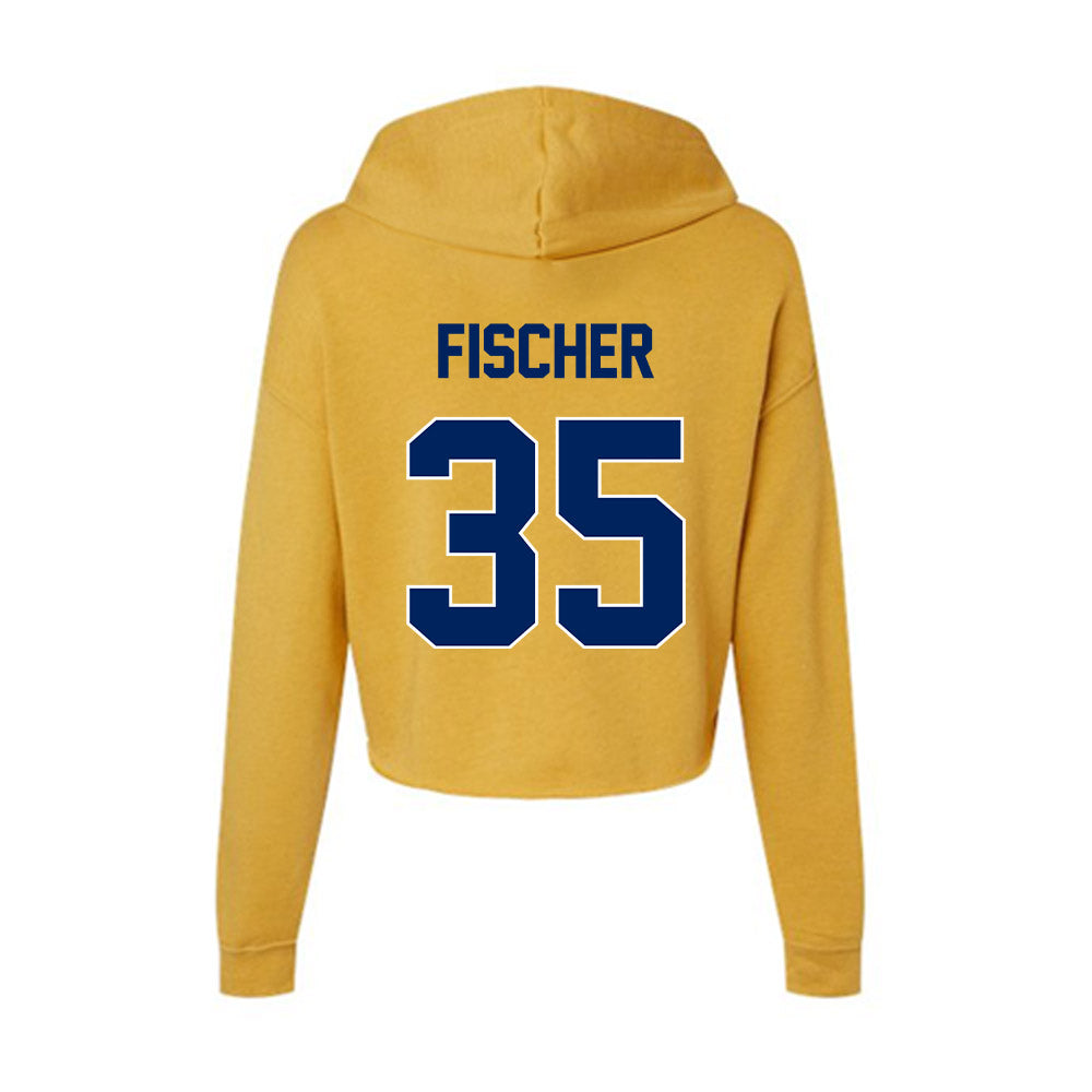 UW Eau Claire - NCAA Baseball : Evan Fischer - Women's Crop Fleece Hoodie-1