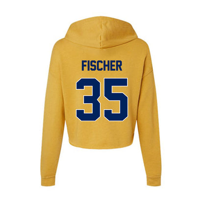 UW Eau Claire - NCAA Baseball : Evan Fischer - Women's Crop Fleece Hoodie-1