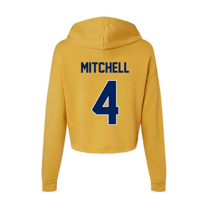 UW Eau Claire - NCAA Football : Malachi Mitchell - Women's Crop Fleece Hoodie-1