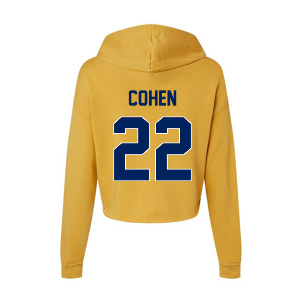 UW - Eau Claire - NCAA Baseball : Brennan Cohen - Women's Crop Fleece Hoodie-1