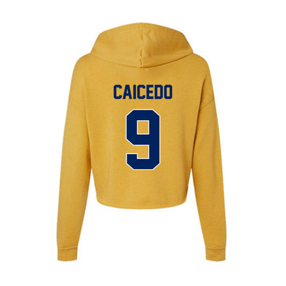 UW Eau Claire - NCAA Baseball : Diego Caicedo - Women's Crop Fleece Hoodie-1