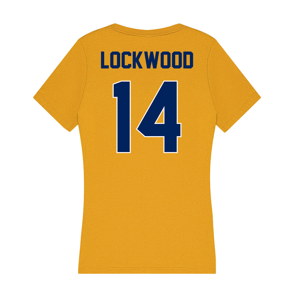  - NCAA Women's Lacrosse : Olivia Lockwood - Women's V-Neck T-Shirt-1