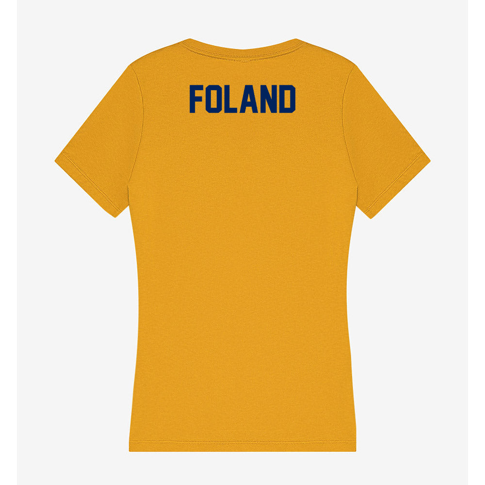 UW Eau Claire - NCAA Men's Track & Field : Max Foland - Women's V-Neck T-Shirt-1
