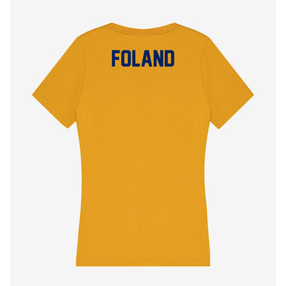 UW Eau Claire - NCAA Men's Track & Field : Max Foland - Women's V-Neck T-Shirt-1