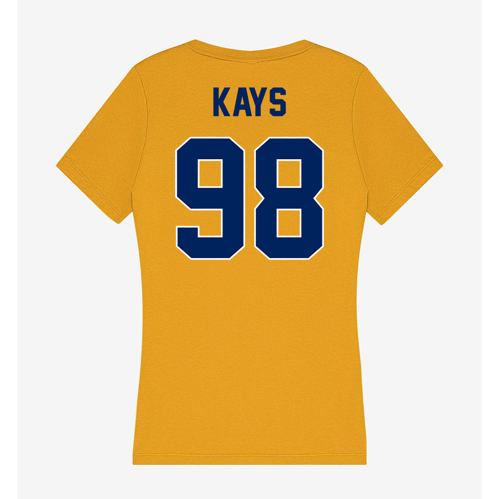 UW Eau Claire - NCAA Football : Nolan Kays - Women's V-Neck T-Shirt-1