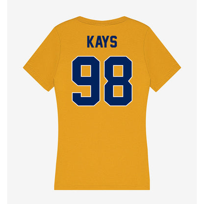 UW Eau Claire - NCAA Football : Nolan Kays - Women's V-Neck T-Shirt-1