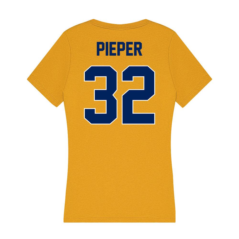 UW - Eau Claire - NCAA Softball : Maddy Pieper - Women's V-Neck T-Shirt-1