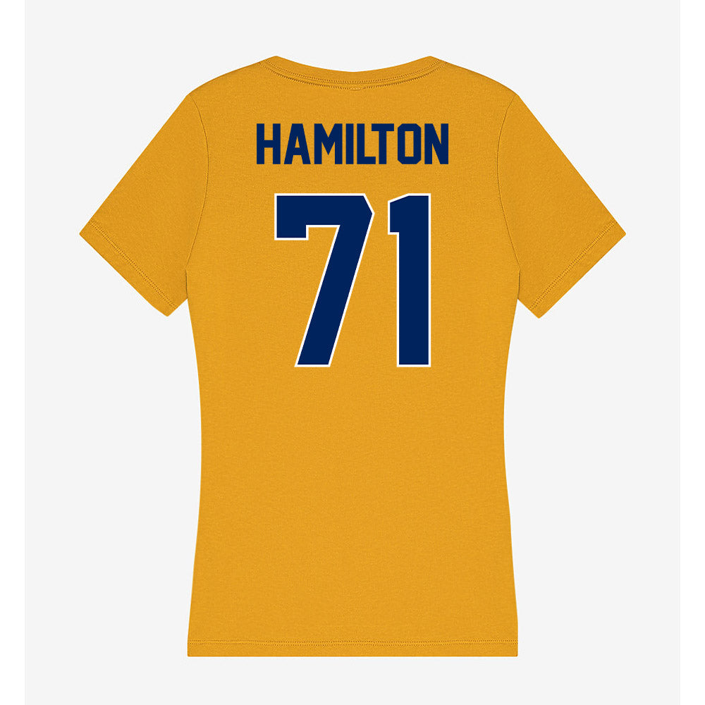 UW Eau Claire - NCAA Football : Joey Hamilton - Women's V-Neck T-Shirt-1