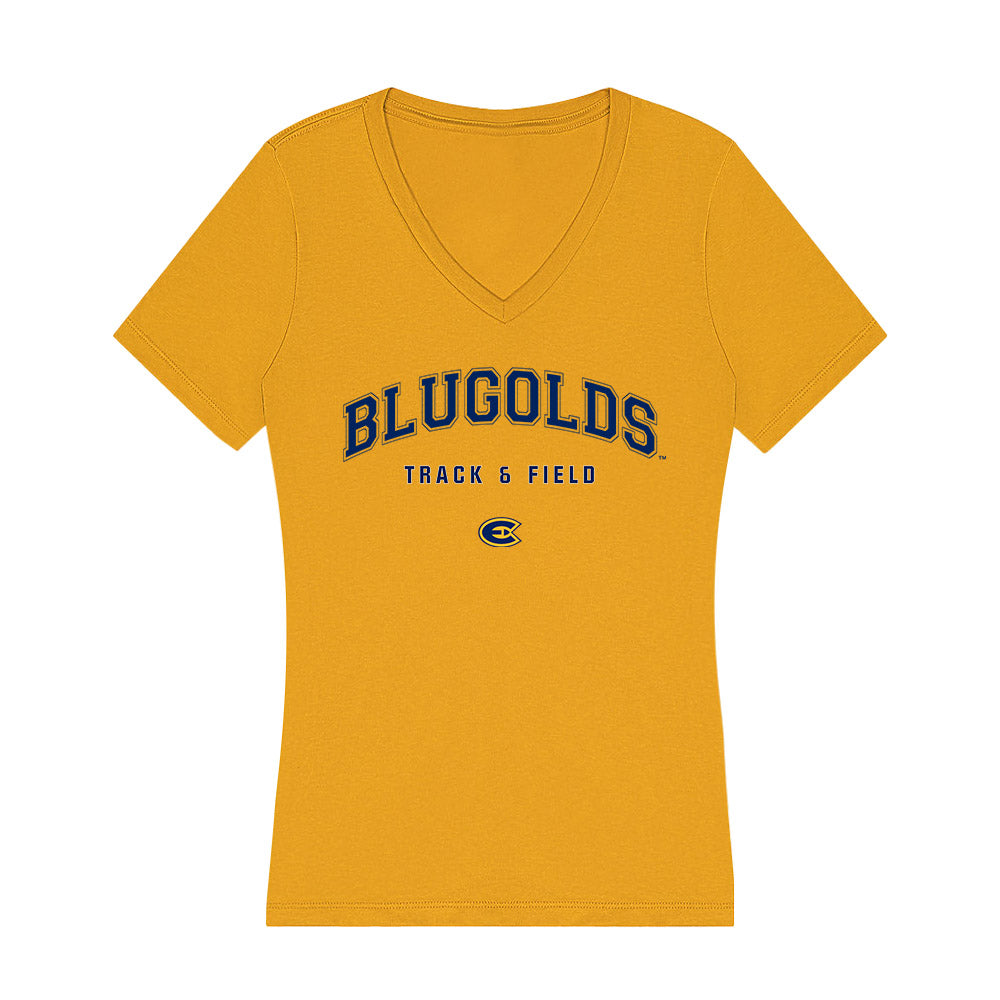 UW - Eau Claire - NCAA Men's Track & Field : Braxton Osterhaus - Women's V-Neck T-Shirt-0