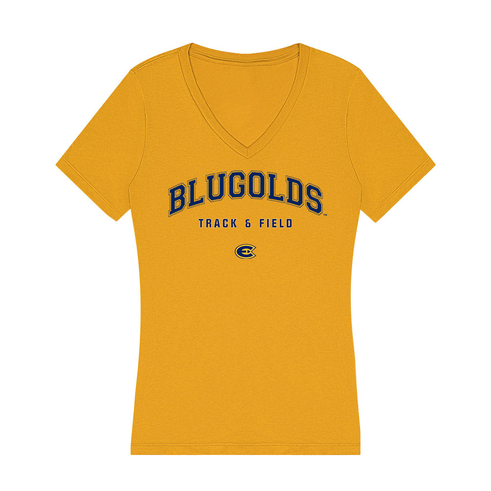UW Eau Claire - NCAA Women's Track & Field : Michaela Dick - Women's V-Neck T-Shirt-0