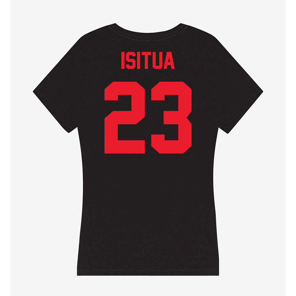 Southern Utah - NCAA Men's Basketball : Chuks Isitua - Women's V-Neck T-Shirt-1