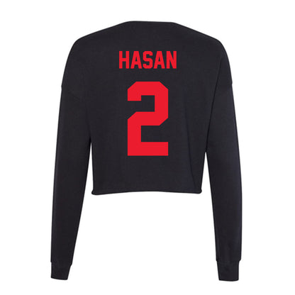 Southern Utah - NCAA Women's Basketball : Bella Hasan - Women's Cropped Crew Fleece-1