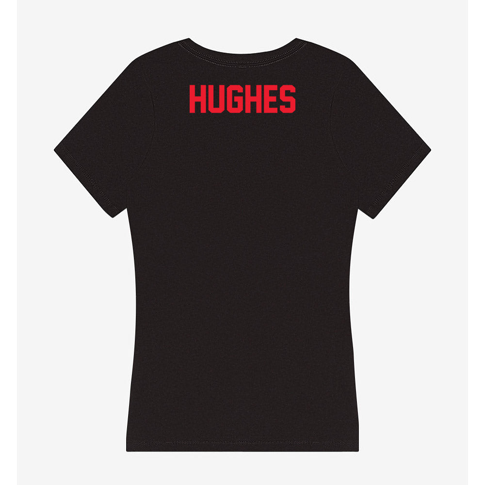 Southern Utah - NCAA Women's Track & Field : Ajia Hughes - Women's V-Neck T-Shirt-1