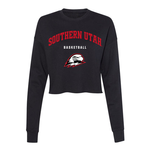 Southern Utah - NCAA Women's Basketball : Bella Hasan - Women's Cropped Crew Fleece-0