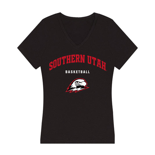 Southern Utah - NCAA Women's Basketball : Ava Uhrich - Women's V-Neck T-Shirt-0