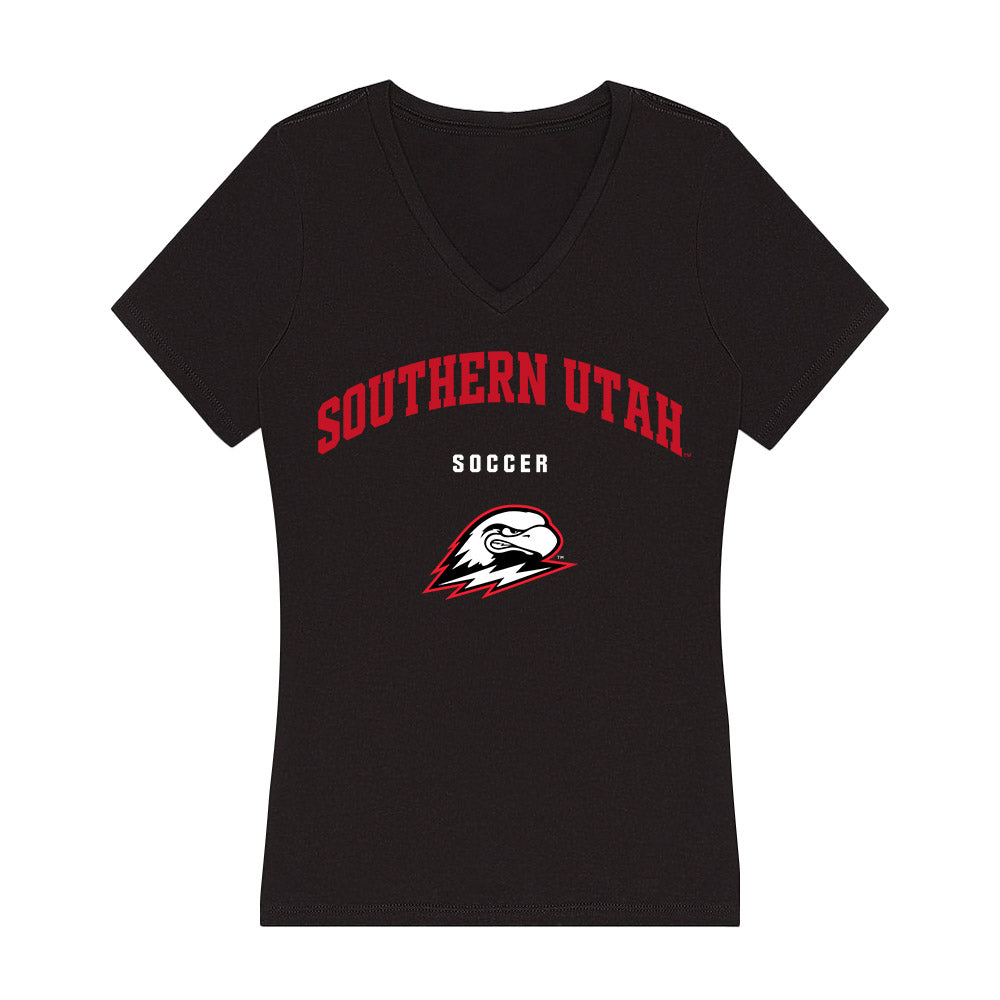 Southern Utah - NCAA Women's Soccer : Jazmyn Brass - Women's V-Neck T-Shirt-0