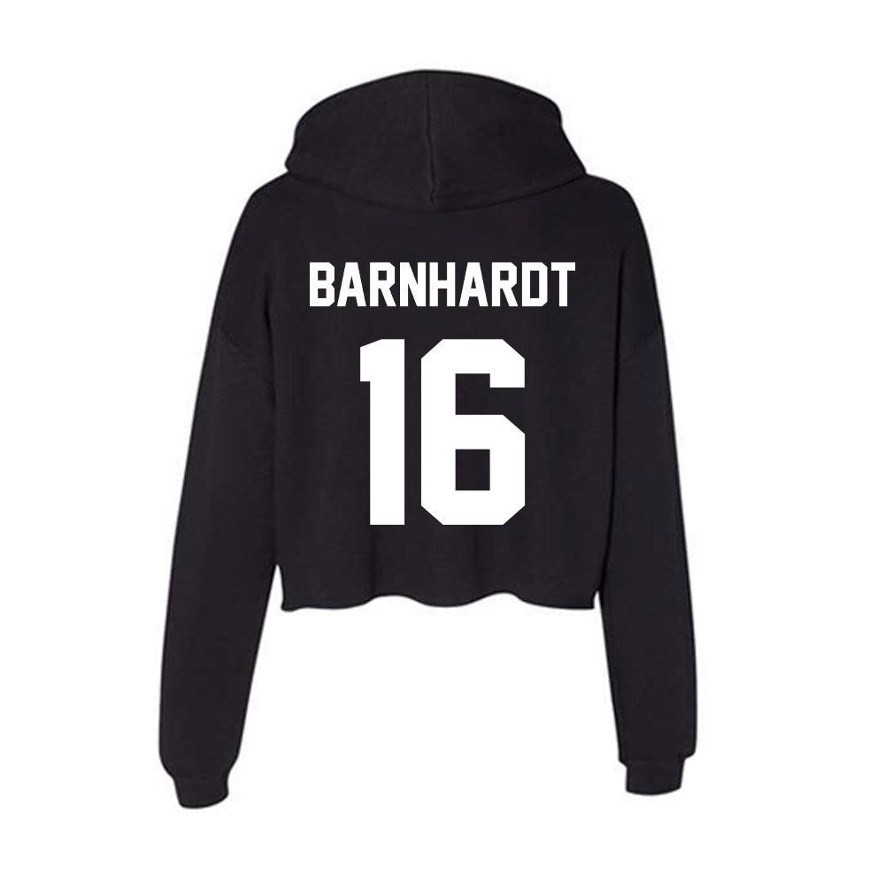 Utah Valley - NCAA Baseball : Joseph Barnhardt - Women's Crop Fleece Hoodie-1