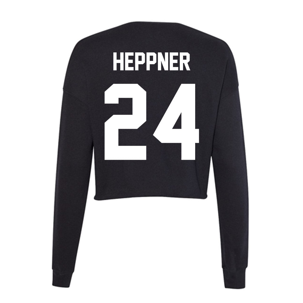 Utah Valley - NCAA Baseball : Jacob Heppner - Women's Cropped Crew Fleece-1