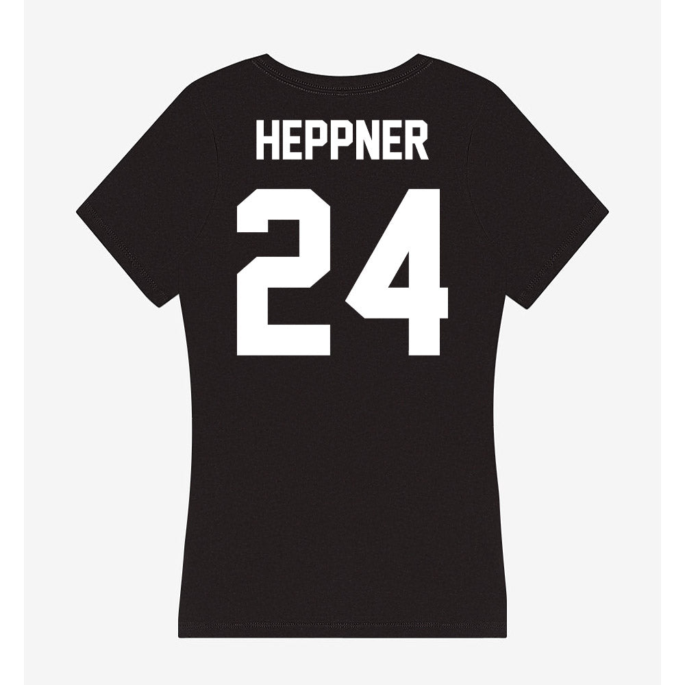 Utah Valley - NCAA Baseball : Jacob Heppner - Women's V-Neck T-Shirt-1