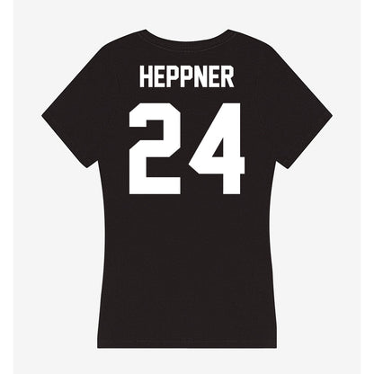 Utah Valley - NCAA Baseball : Jacob Heppner - Women's V-Neck T-Shirt-1