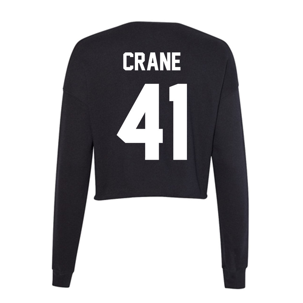 Utah Valley - NCAA Baseball : Wayland Crane - Women's Cropped Crew Fleece-1