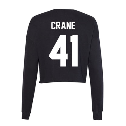 Utah Valley - NCAA Baseball : Wayland Crane - Women's Cropped Crew Fleece-1