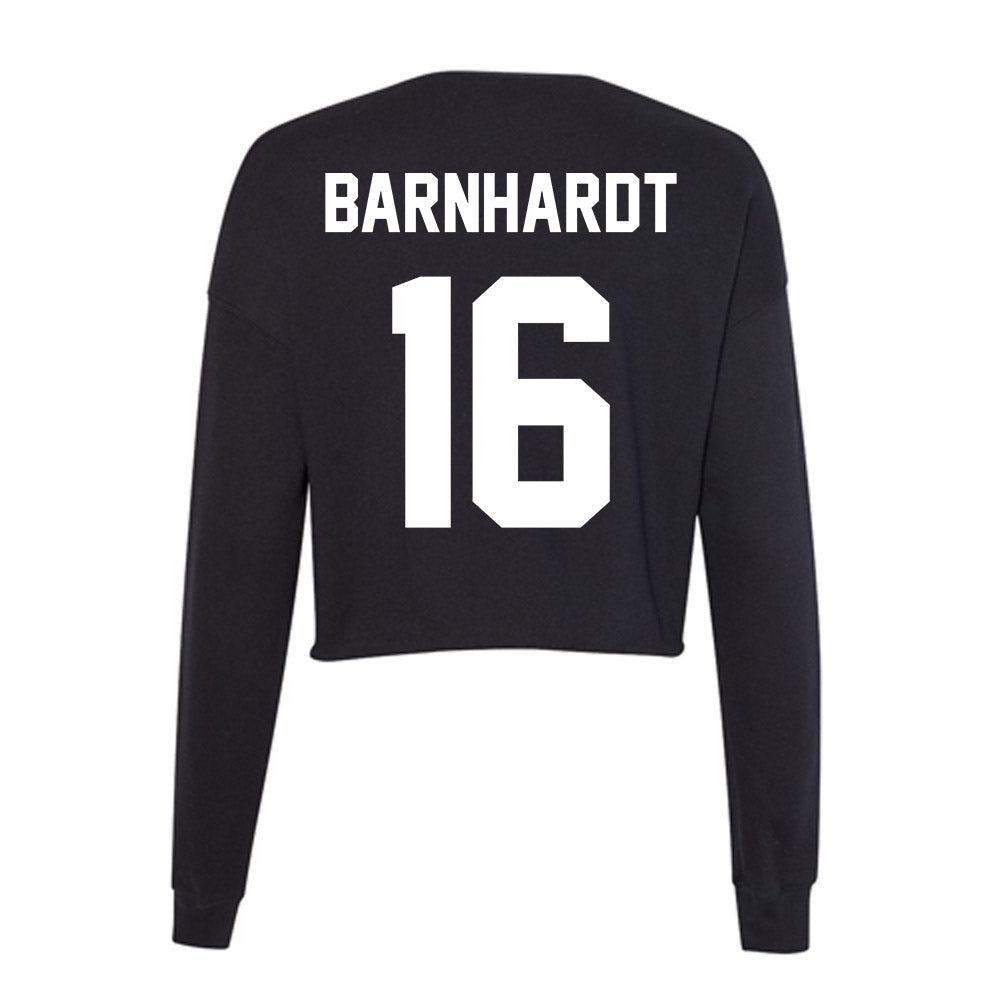 Utah Valley - NCAA Baseball : Joseph Barnhardt - Women's Cropped Crew Fleece-1