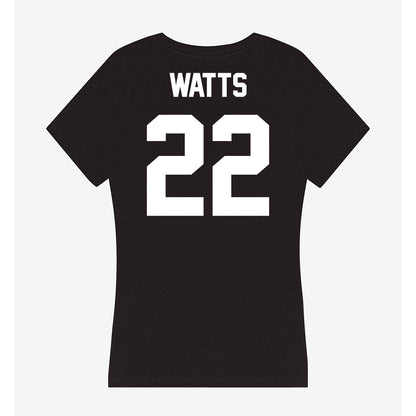 Utah Valley - NCAA Softball : Kahikina Watts - Women's V-Neck T-Shirt-1