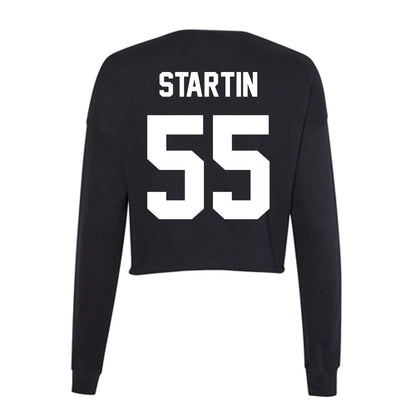 Utah Valley - NCAA Baseball : Cole Startin - Women's Cropped Crew Fleece-1