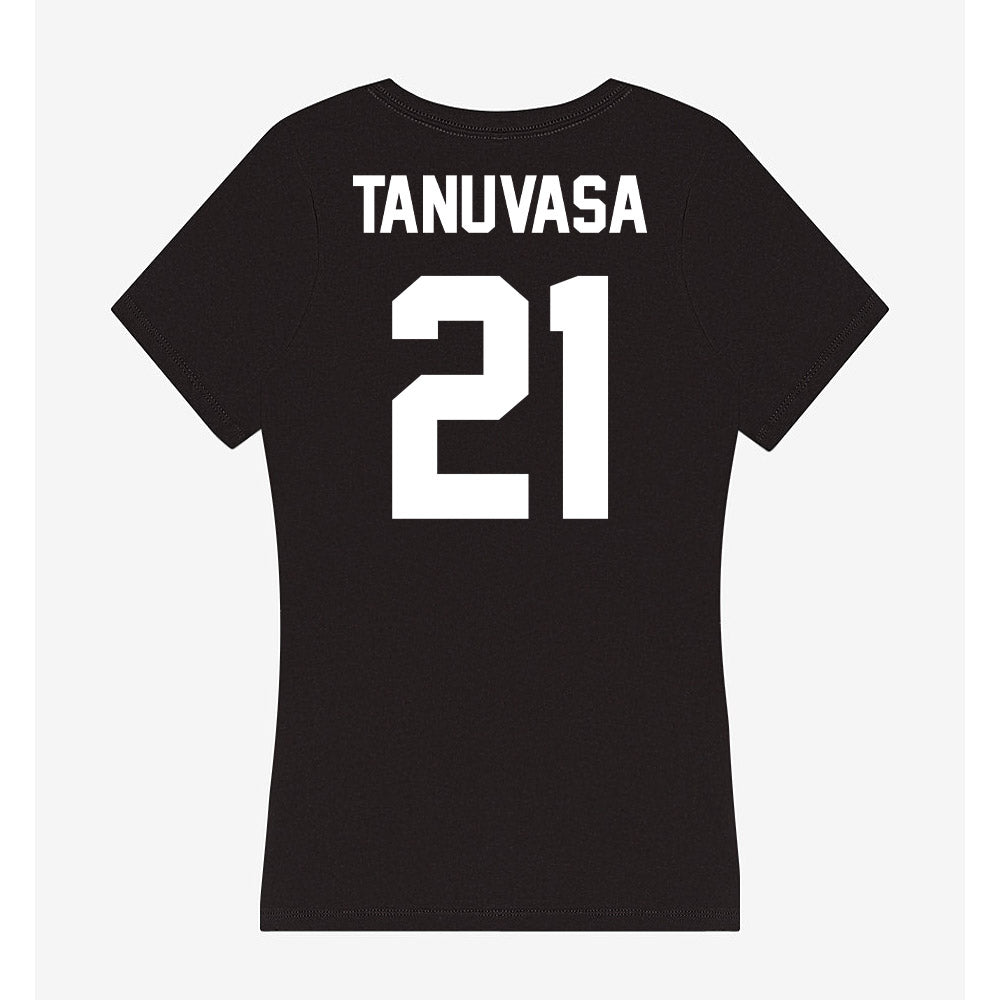 Utah Valley - NCAA Women's Basketball : Naia Tanuvasa - Women's V-Neck T-Shirt-1