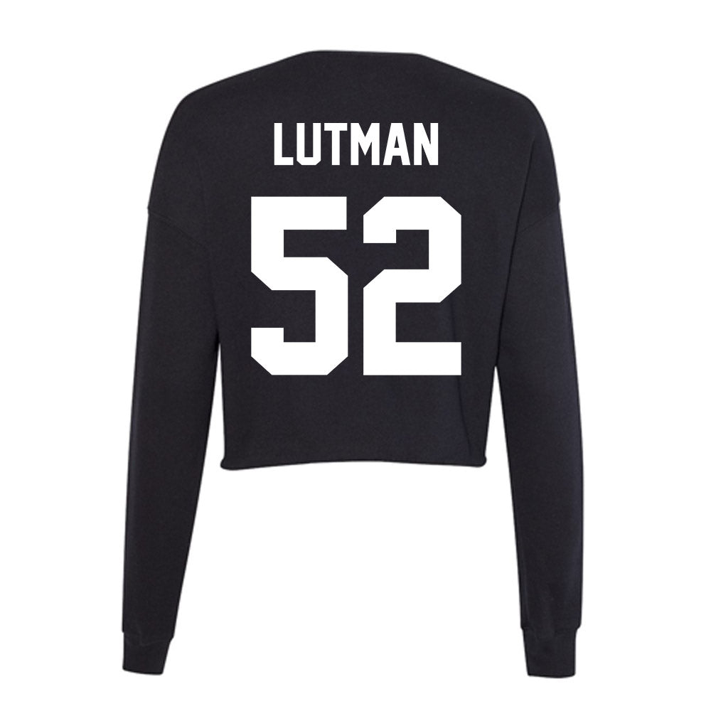 Utah Valley - NCAA Baseball : Hunter Lutman - Women's Cropped Crew Fleece-1